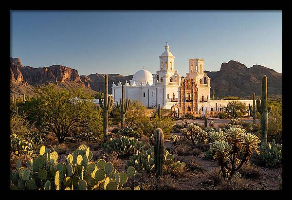 Mission San Xavier At Dusk