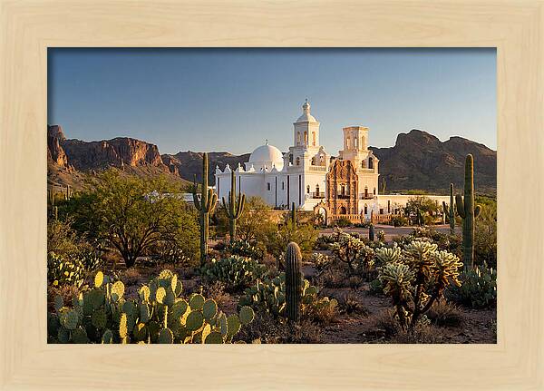 Mission San Xavier At Dusk