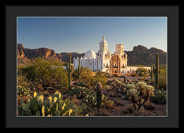 Mission San Xavier At Dusk