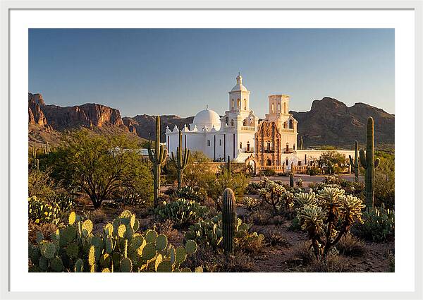 Mission San Xavier At Dusk