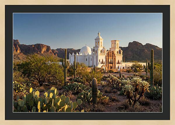 Mission San Xavier At Dusk