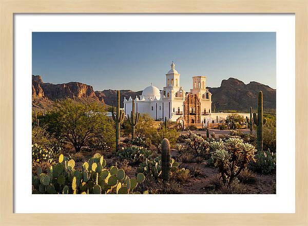 Mission San Xavier At Dusk
