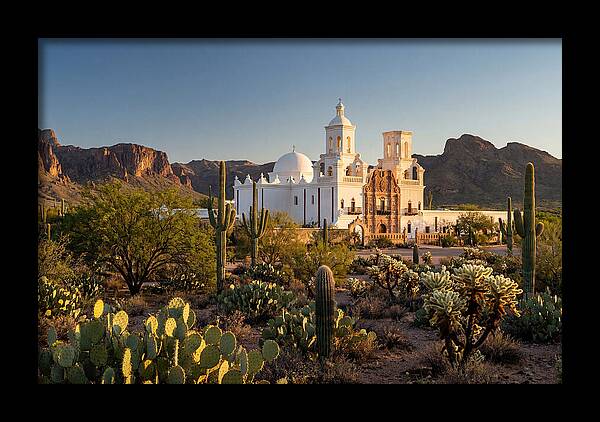 Mission San Xavier At Dusk