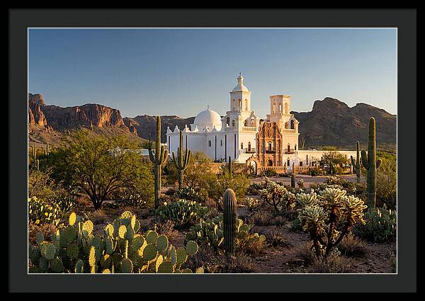 Mission San Xavier At Dusk