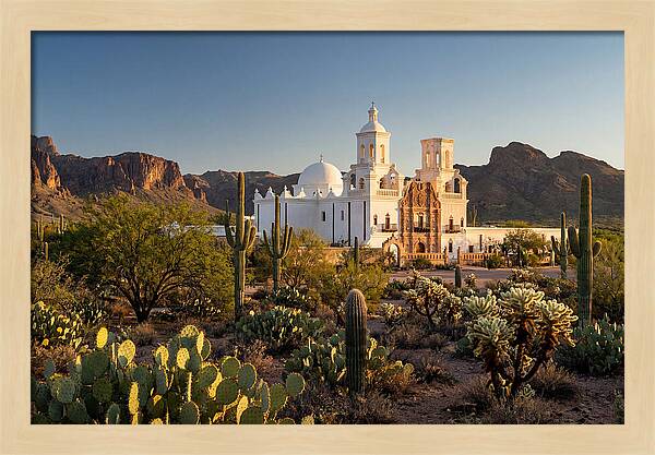 Mission San Xavier At Dusk
