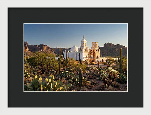 Mission San Xavier At Dusk