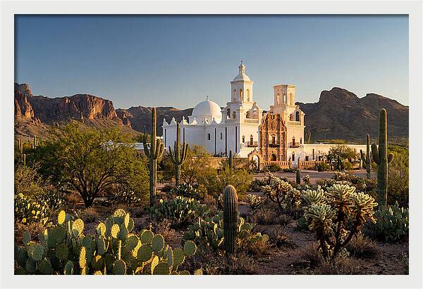Mission San Xavier At Dusk