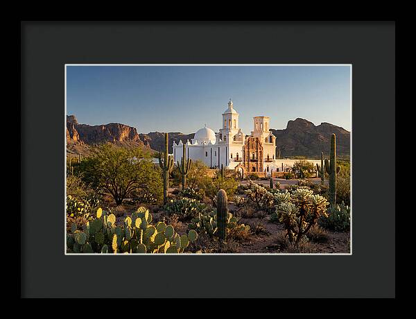 Mission San Xavier At Dusk