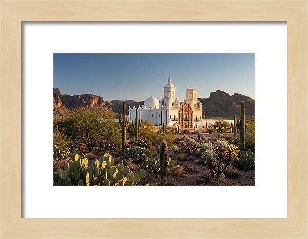 Mission San Xavier At Dusk