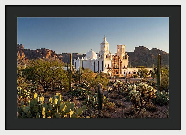 Mission San Xavier At Dusk
