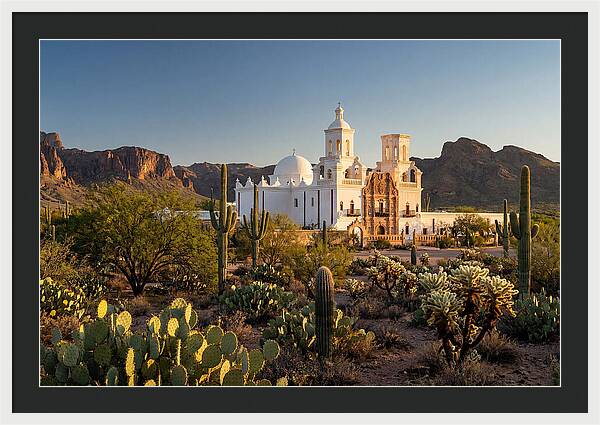 Mission San Xavier At Dusk