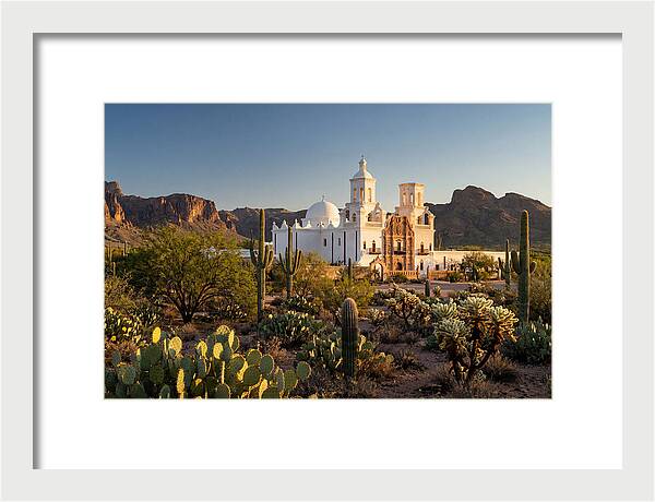 Mission San Xavier At Dusk