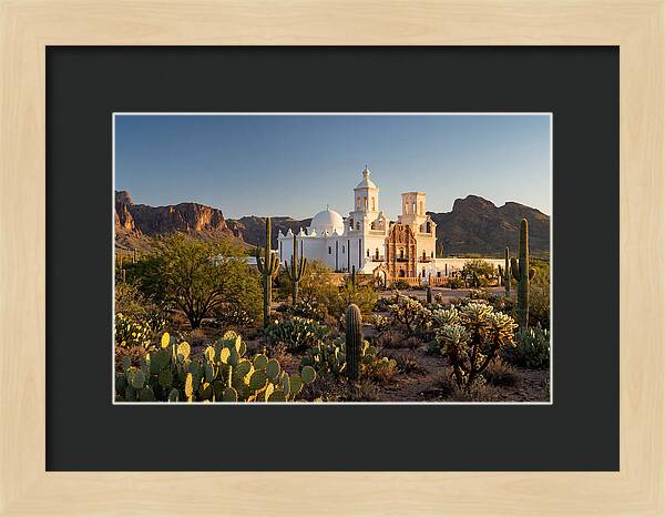 Mission San Xavier At Dusk