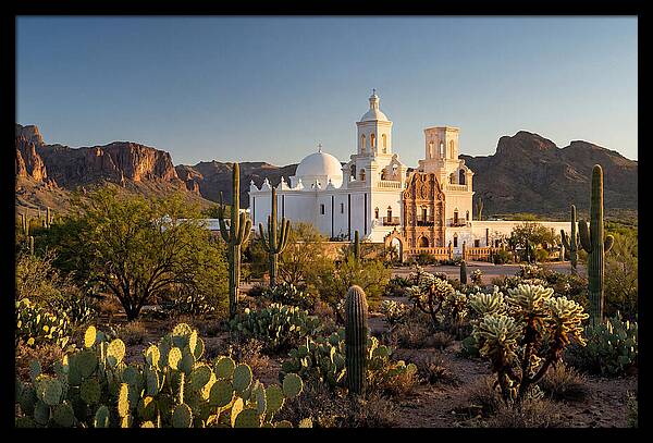 Mission San Xavier At Dusk