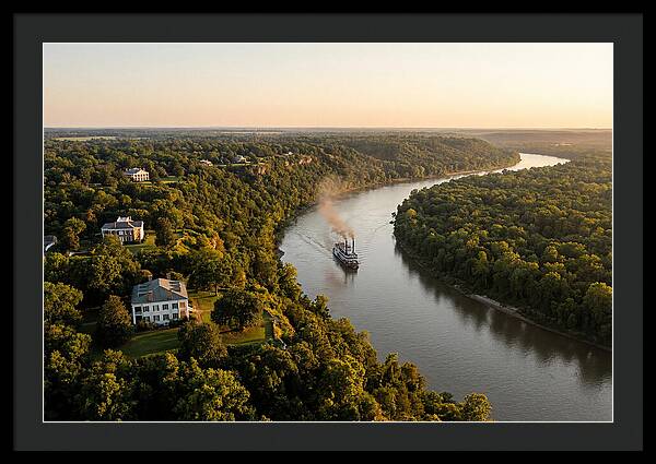 Mississippi River At Golden Hour