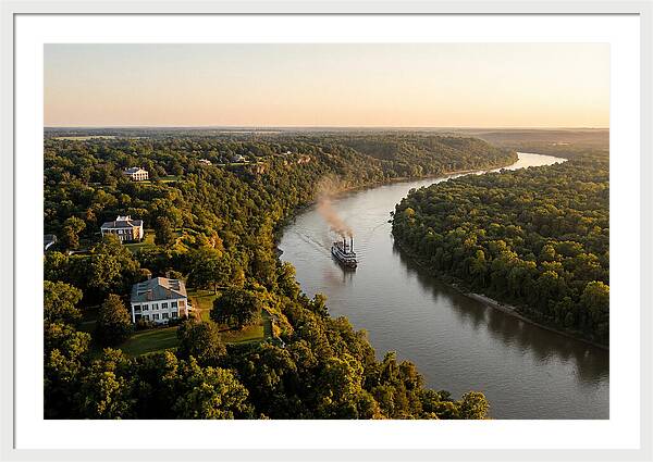Mississippi River At Golden Hour