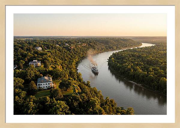 Mississippi River At Golden Hour