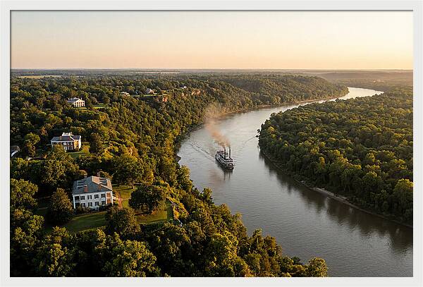 Mississippi River At Golden Hour