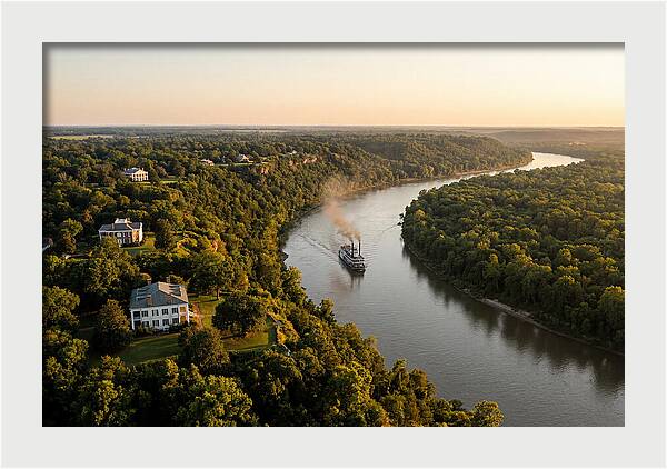 Mississippi River At Golden Hour