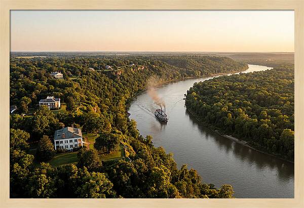 Mississippi River At Golden Hour