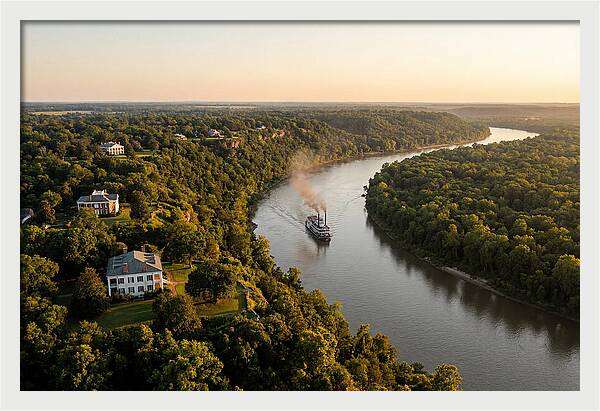 Mississippi River At Golden Hour