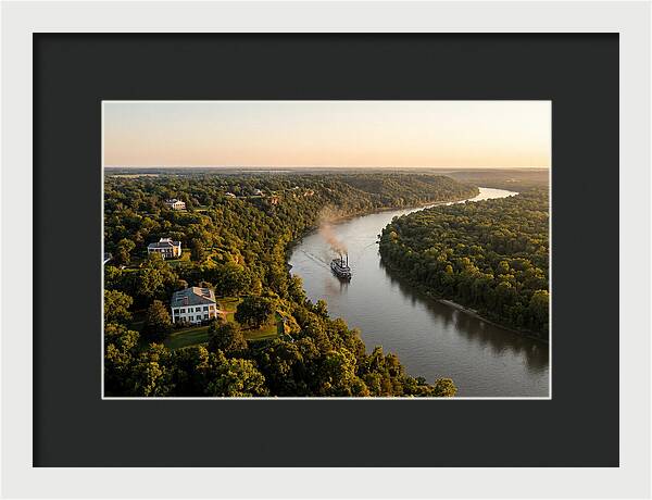Mississippi River At Golden Hour