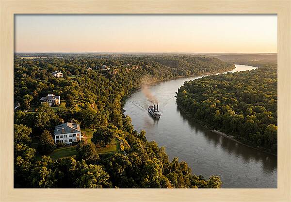 Mississippi River At Golden Hour