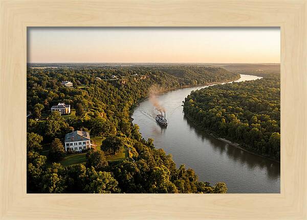 Mississippi River At Golden Hour