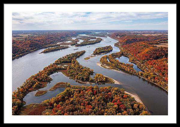 Mississippi River In Autumn Splendor
