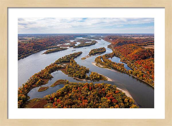 Mississippi River In Autumn Splendor