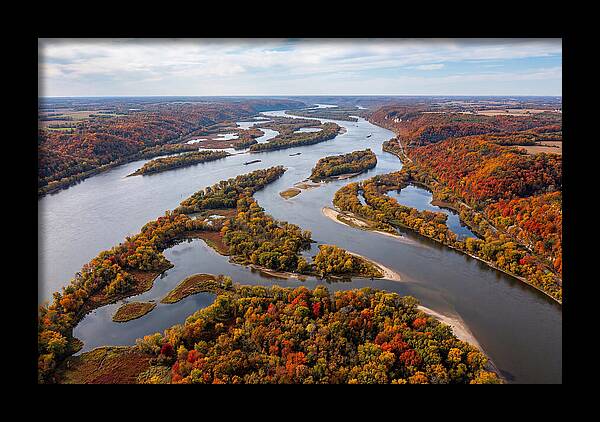 Mississippi River In Autumn Splendor