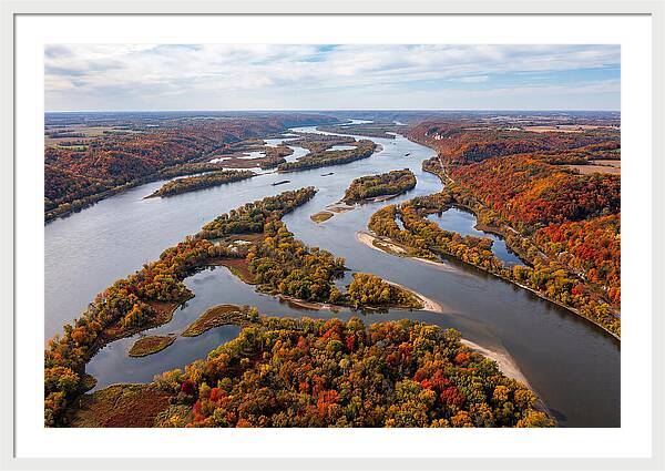 Mississippi River In Autumn Splendor