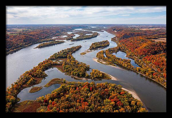 Mississippi River In Autumn Splendor