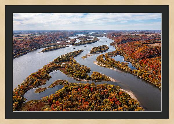 Mississippi River In Autumn Splendor