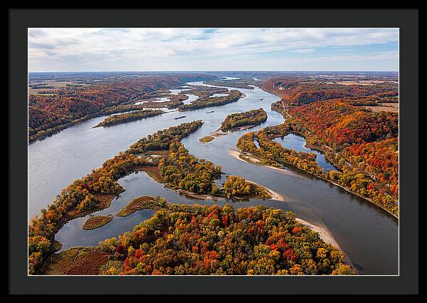 Mississippi River In Autumn Splendor
