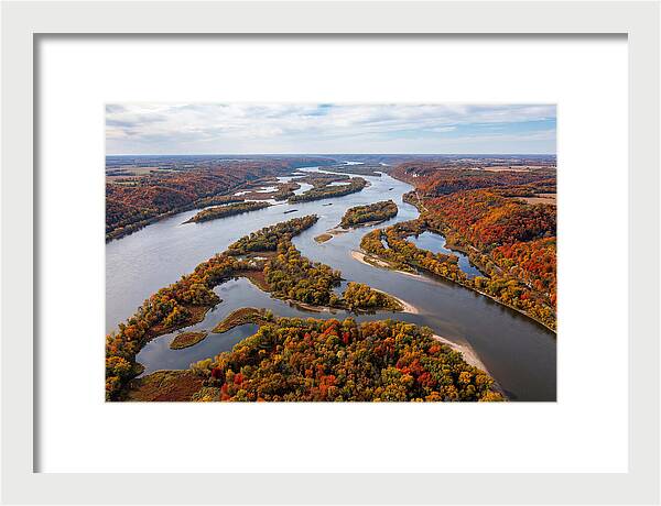 Mississippi River In Autumn Splendor