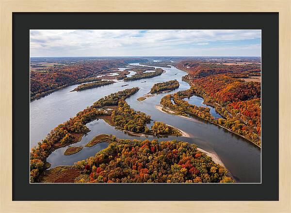 Mississippi River In Autumn Splendor