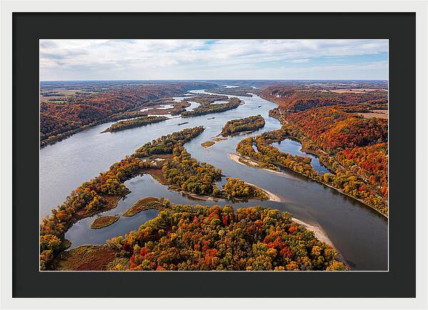 Mississippi River In Autumn Splendor