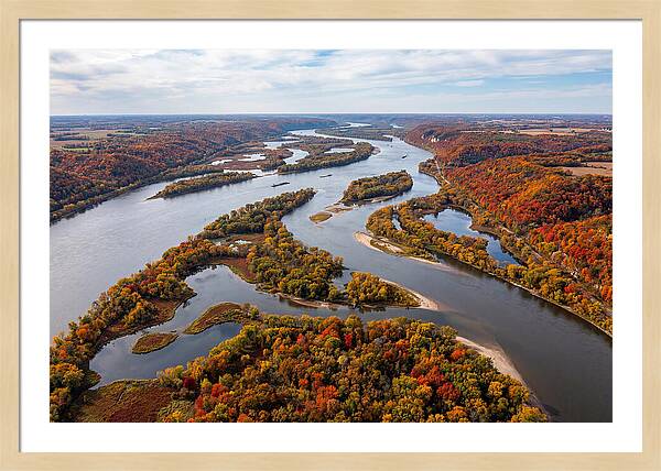 Mississippi River In Autumn Splendor