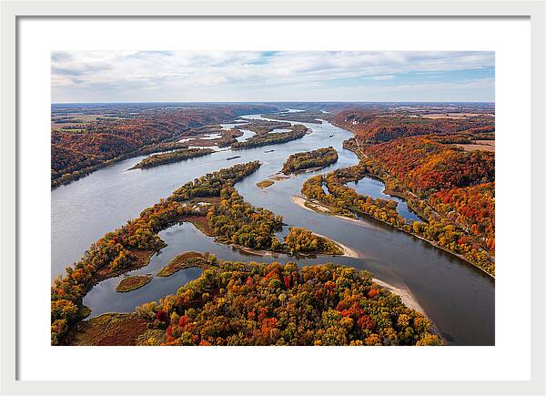 Mississippi River In Autumn Splendor