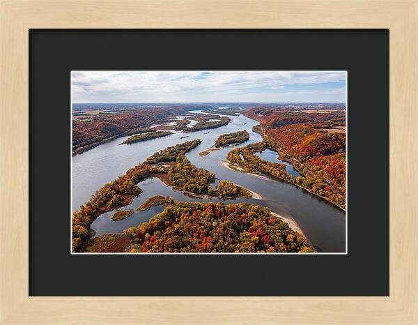 Mississippi River In Autumn Splendor