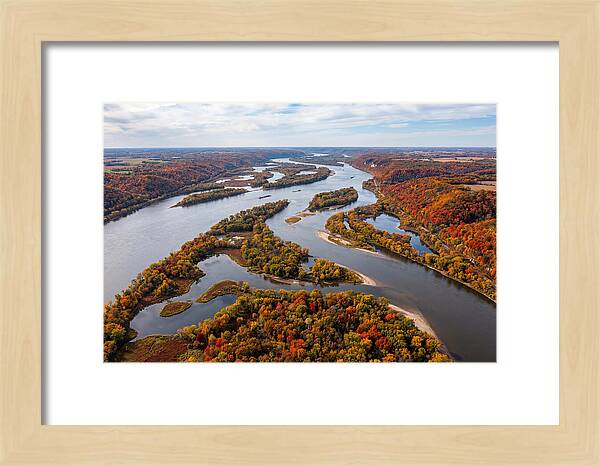 Mississippi River In Autumn Splendor