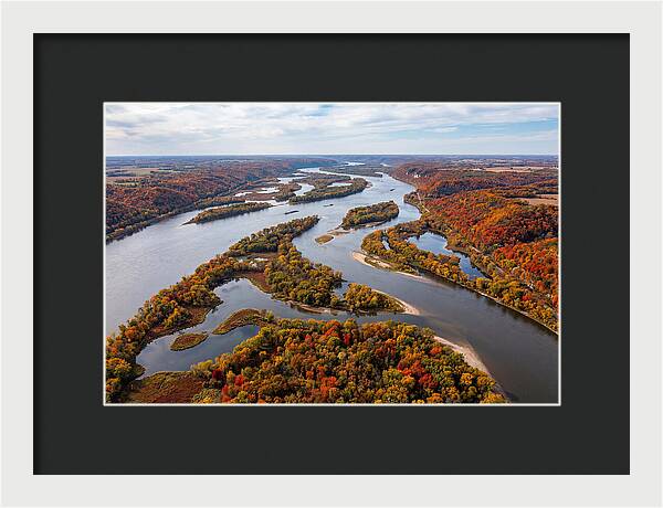 Mississippi River In Autumn Splendor