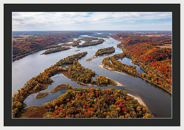 Mississippi River In Autumn Splendor