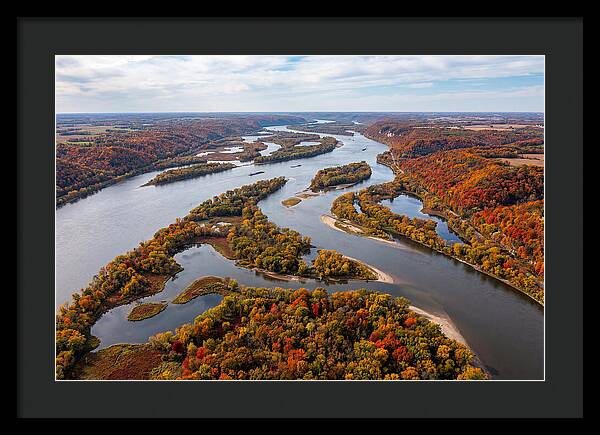 Mississippi River In Autumn Splendor
