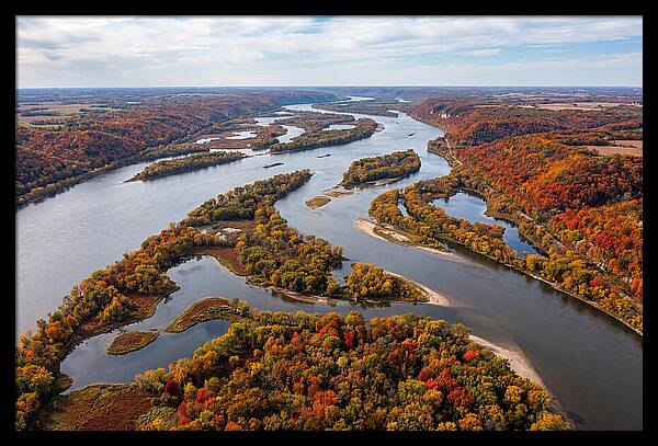 Mississippi River In Autumn Splendor