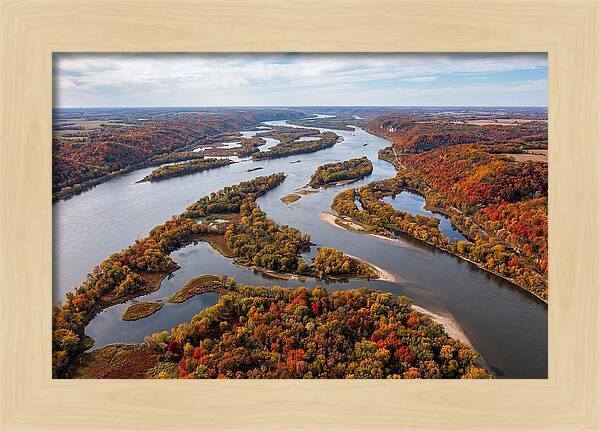 Mississippi River In Autumn Splendor