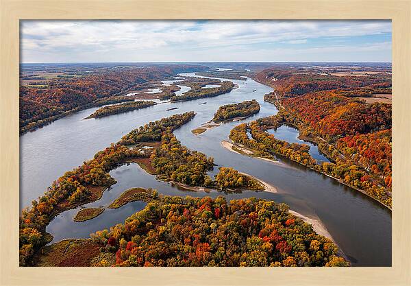 Mississippi River In Autumn Splendor