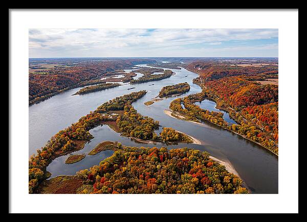 Mississippi River In Autumn Splendor