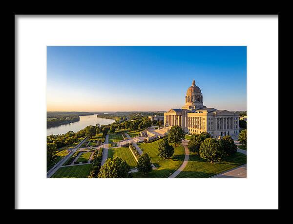 Missouri State Capitol At Dusk